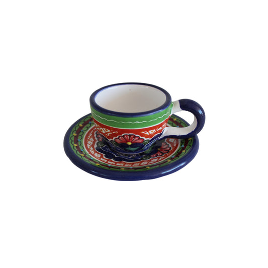 Taza Talavera Con Plato Express.